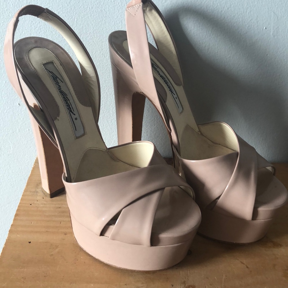 Brian Atwood Cross platform slingback